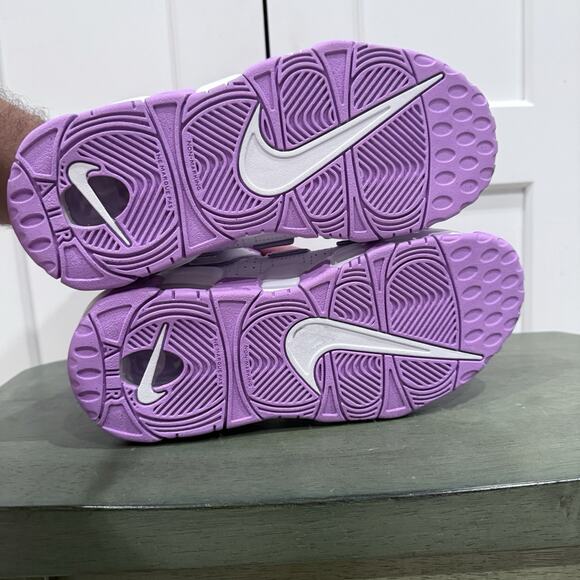 New Nike Air More Uptempo Grade School Purple Size 4.5Y FN6976 100 - Picture 5 of 5